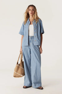 Shop Ellie Pant | Chambray - Cable Melbourne