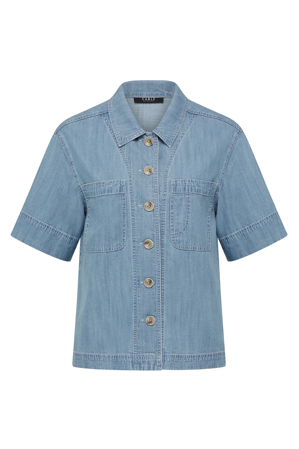 Shop Ellie Top | Chambray - Cable Melbourne