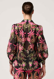 Shop Elysian Silk Cotton Shirt in Anthos Lótos - OnceWas