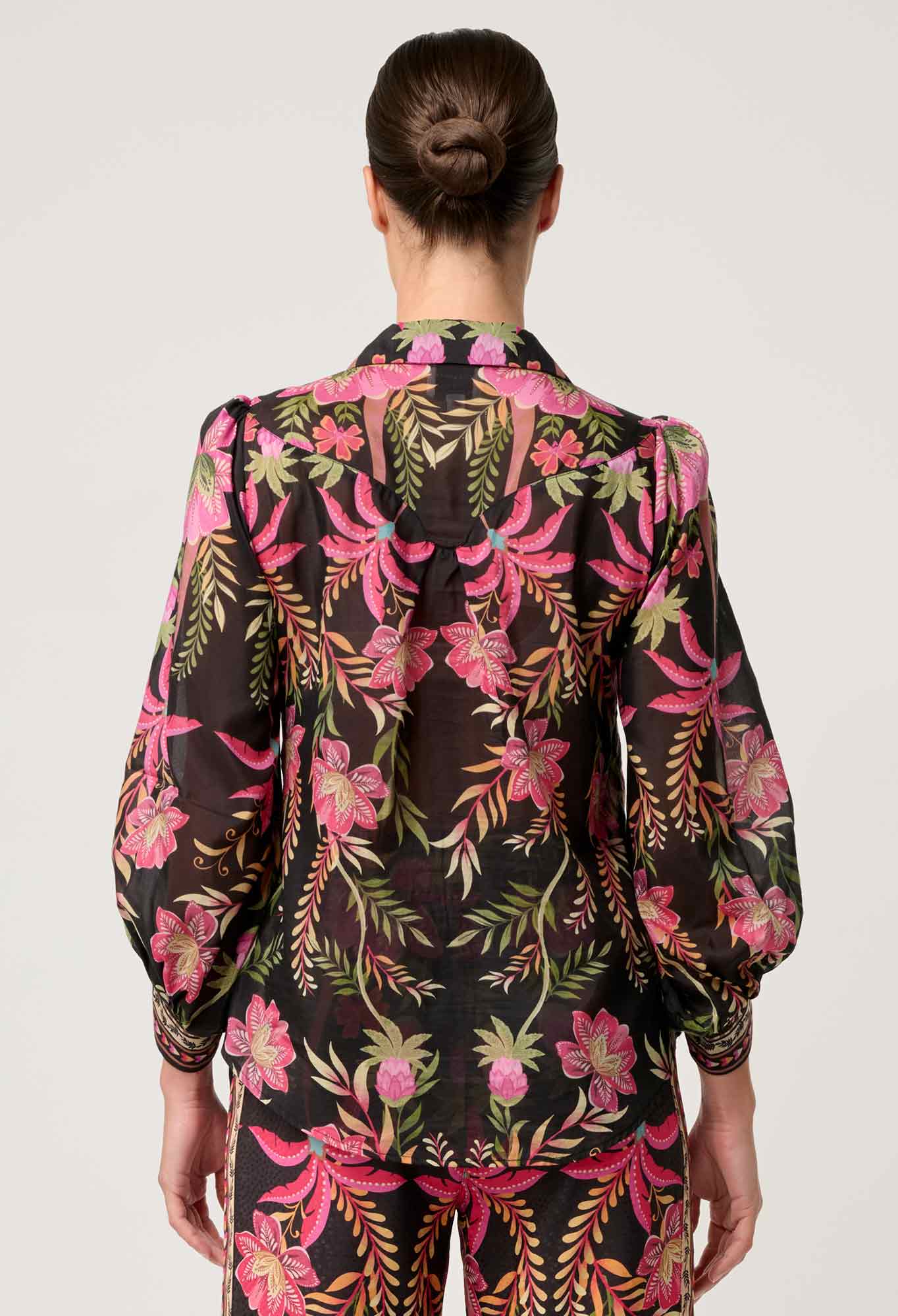 Shop Elysian Silk Cotton Shirt in Anthos Lótos - OnceWas