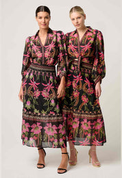 Shop Elysian Silk Cotton Shirt in Anthos Lótos - OnceWas