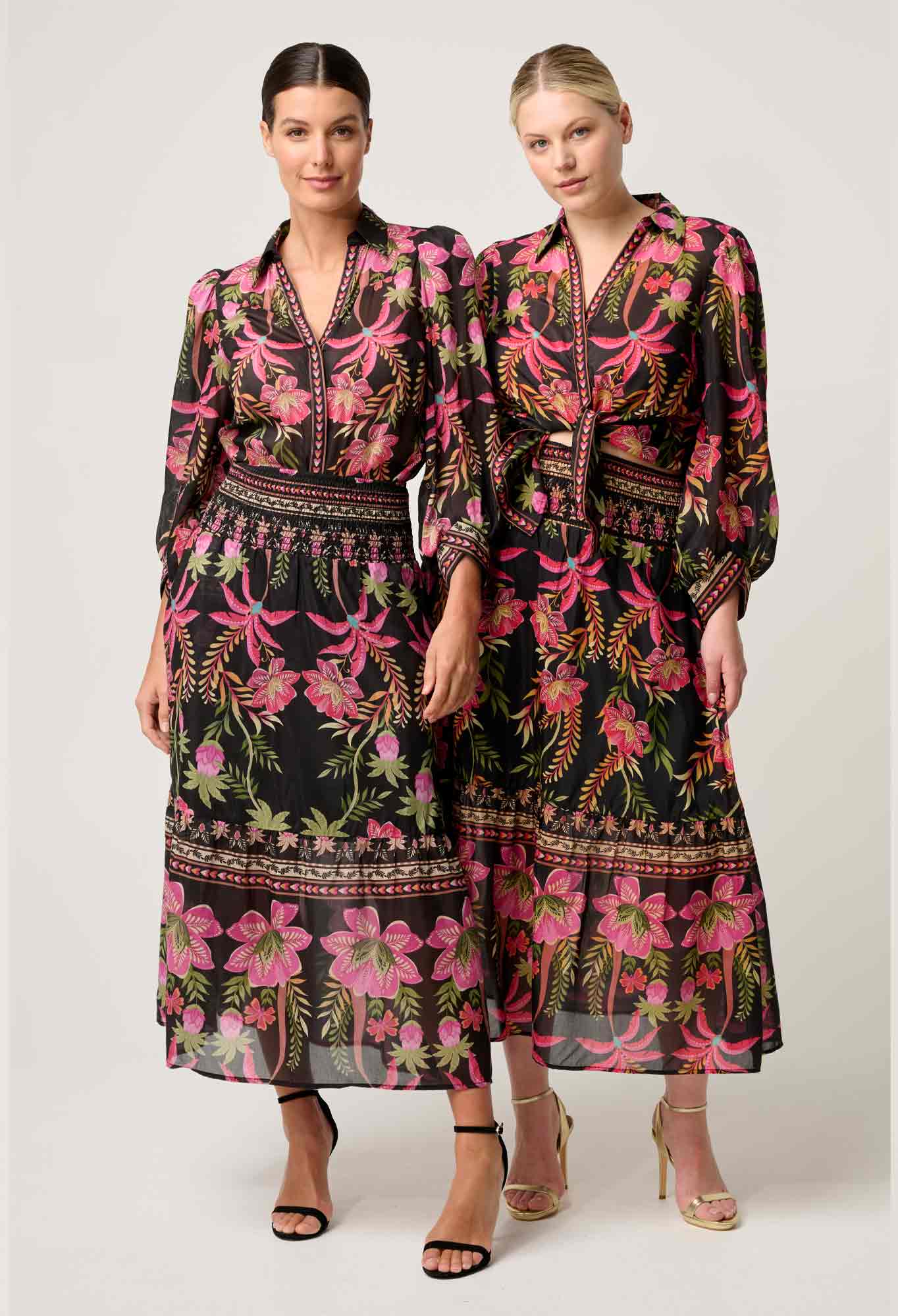 Shop Elysian Silk Cotton Shirt in Anthos Lótos - OnceWas