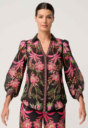 Shop Elysian Silk Cotton Shirt in Anthos Lótos - OnceWas