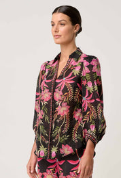 Shop Elysian Silk Cotton Shirt in Anthos Lótos - OnceWas