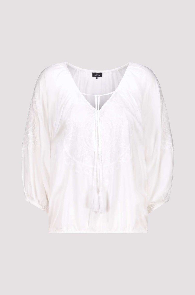 Shop Embroidered Blouse | White - Monari