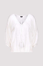 Shop Embroidered Blouse | White - Monari