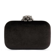 Shop Emilia Velvet Clutch Bag | Black - Olga Berg