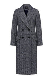 Shop Emma Herringbone Coat | Blue Herringbone - Cable Melbourne