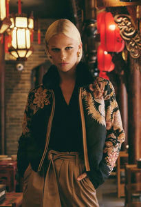 Shop Empress Bomber Jacket │ Dragon Flower - ONCEWAS