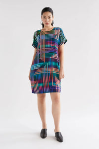 Shop Eryn Dress | Navy Ligheten Print - Elk The Label