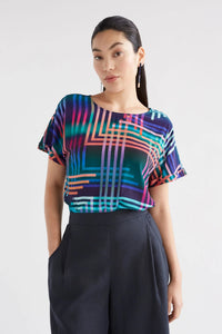 Shop Eryn Top | Navy Ligheten Print - Elk The Label