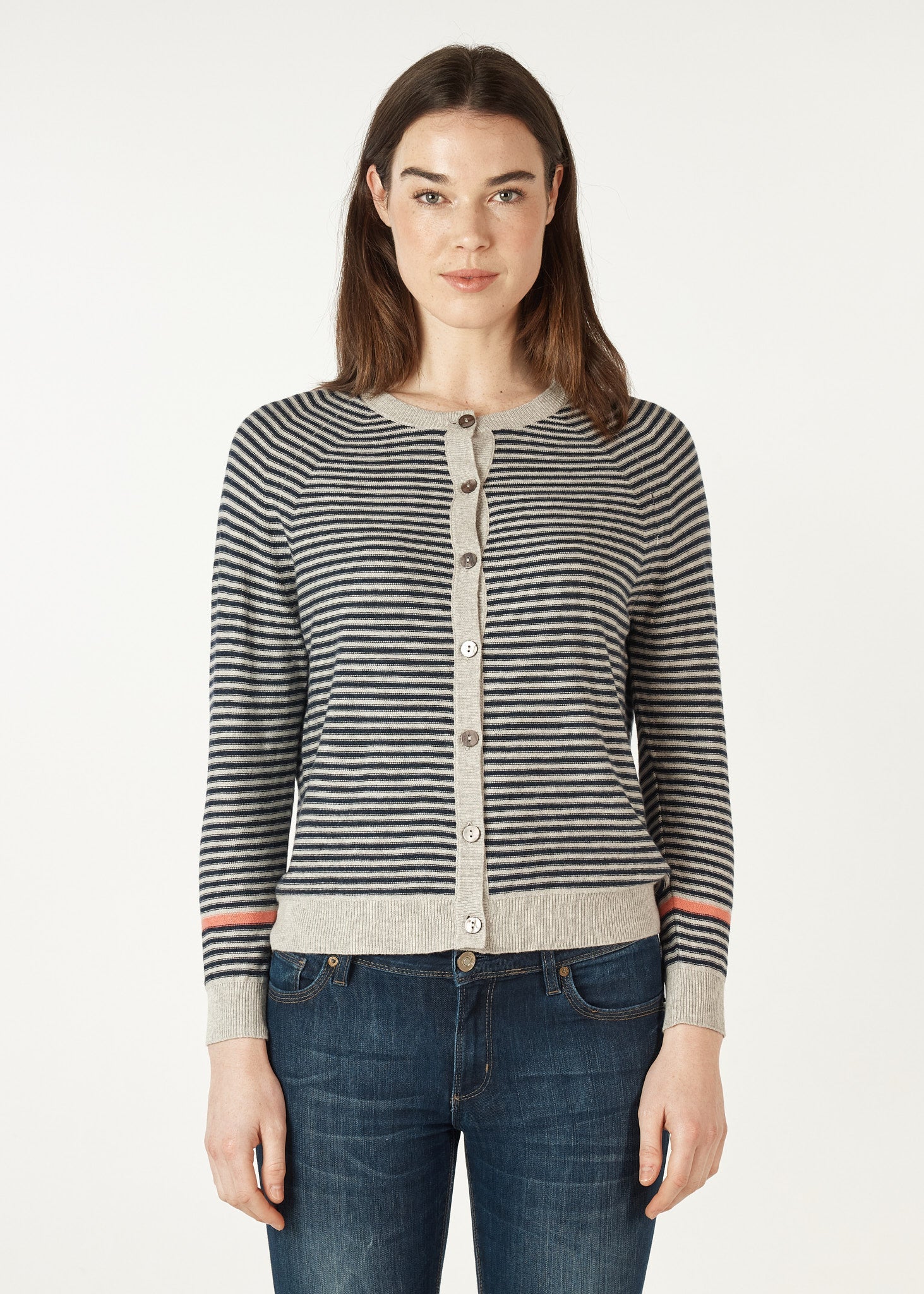 Shop Essential Stripe Cardi - Zaket & Plover