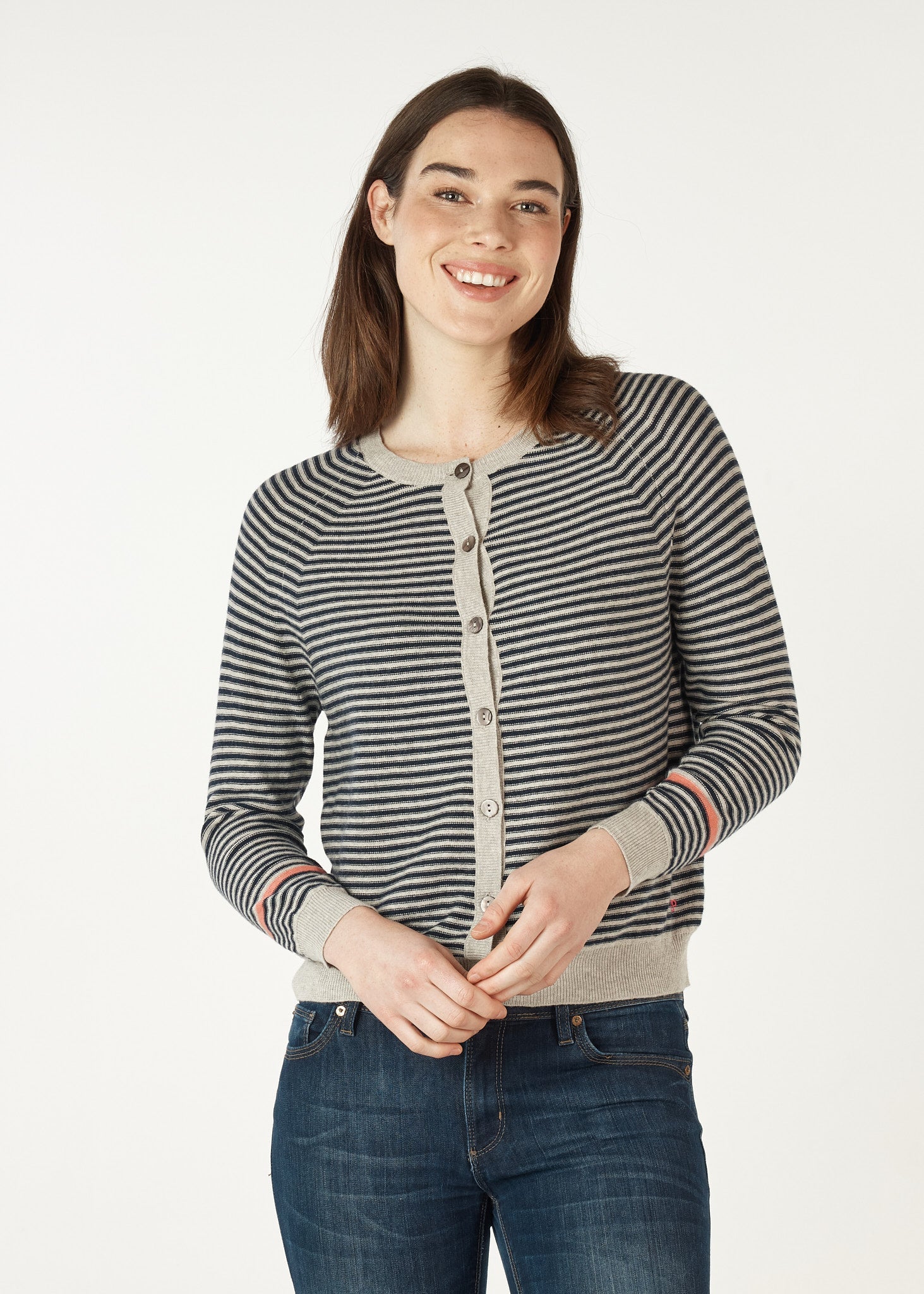 Shop Essential Stripe Cardi - Zaket & Plover