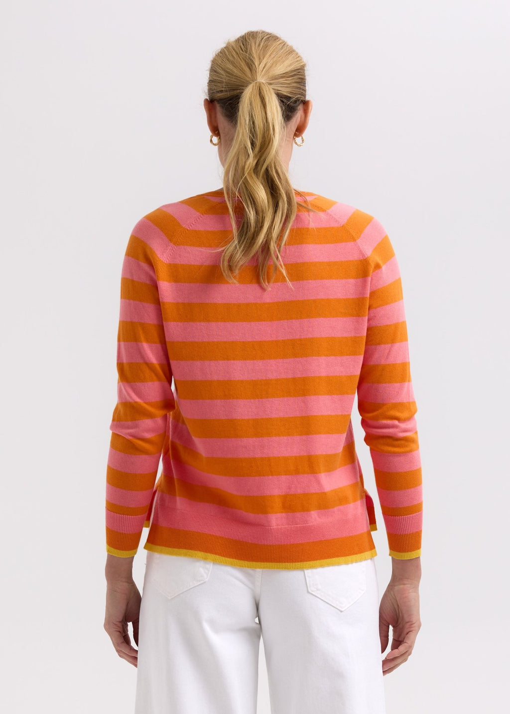 Shop Essential Stripe V Knit - Zaket & Plover