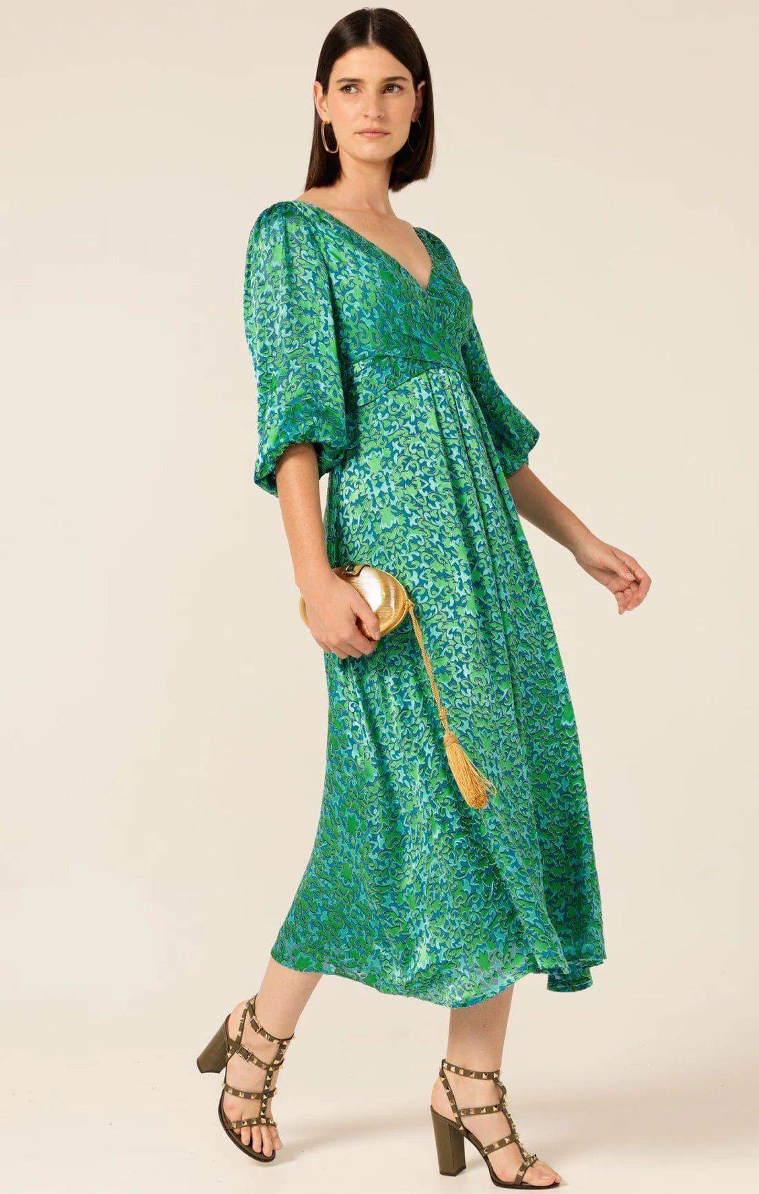 Shop Ethereal Eden Silk Midi Dress - Sacha Drake