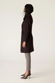 Shop Eton Wool Coat | Chocolate - Cable Melbourne