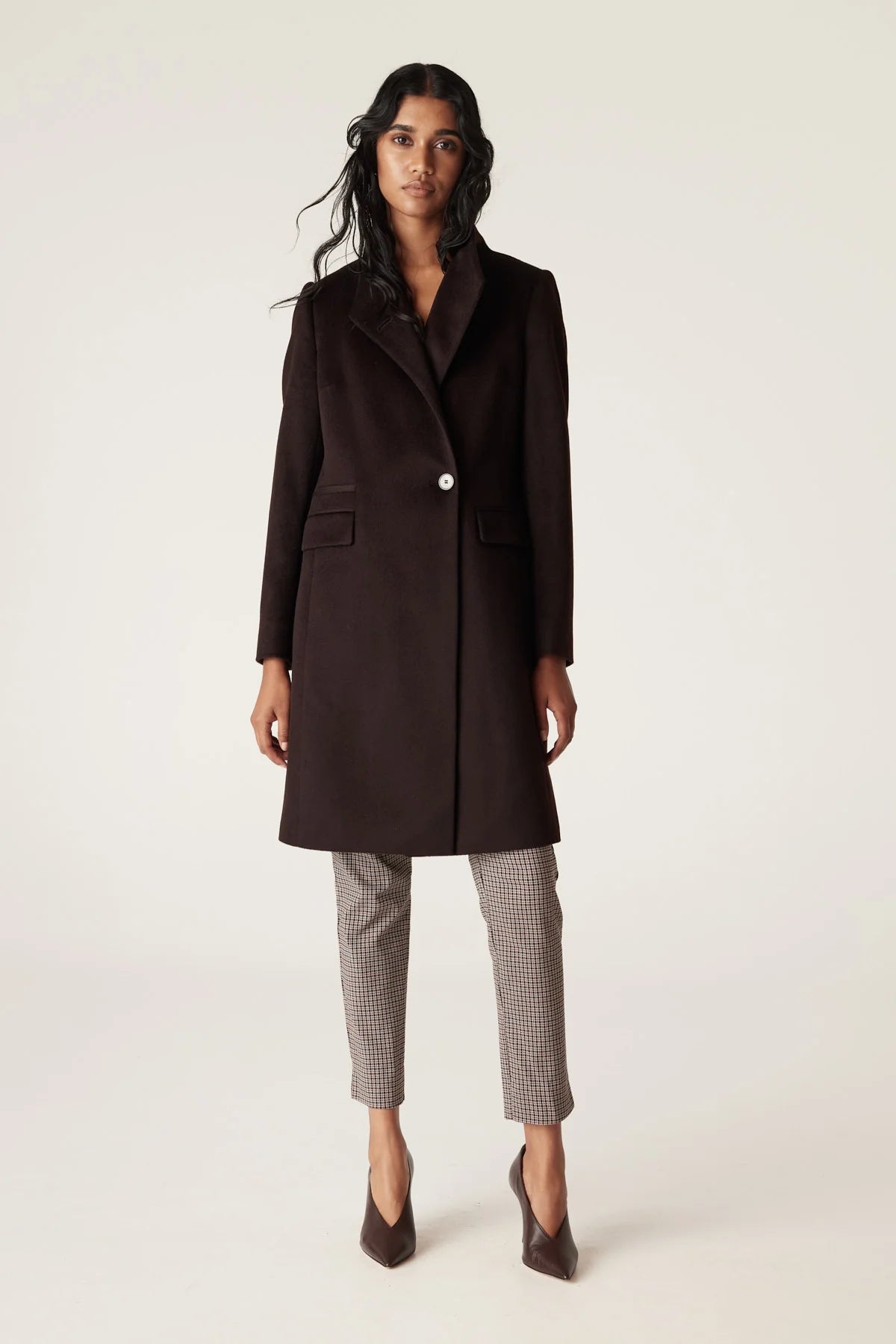 Chocolate wool coat hotsell