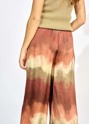 Shop Fame Tie Dye Wide Leg Pants | Desert - Lauren Vidal Paris