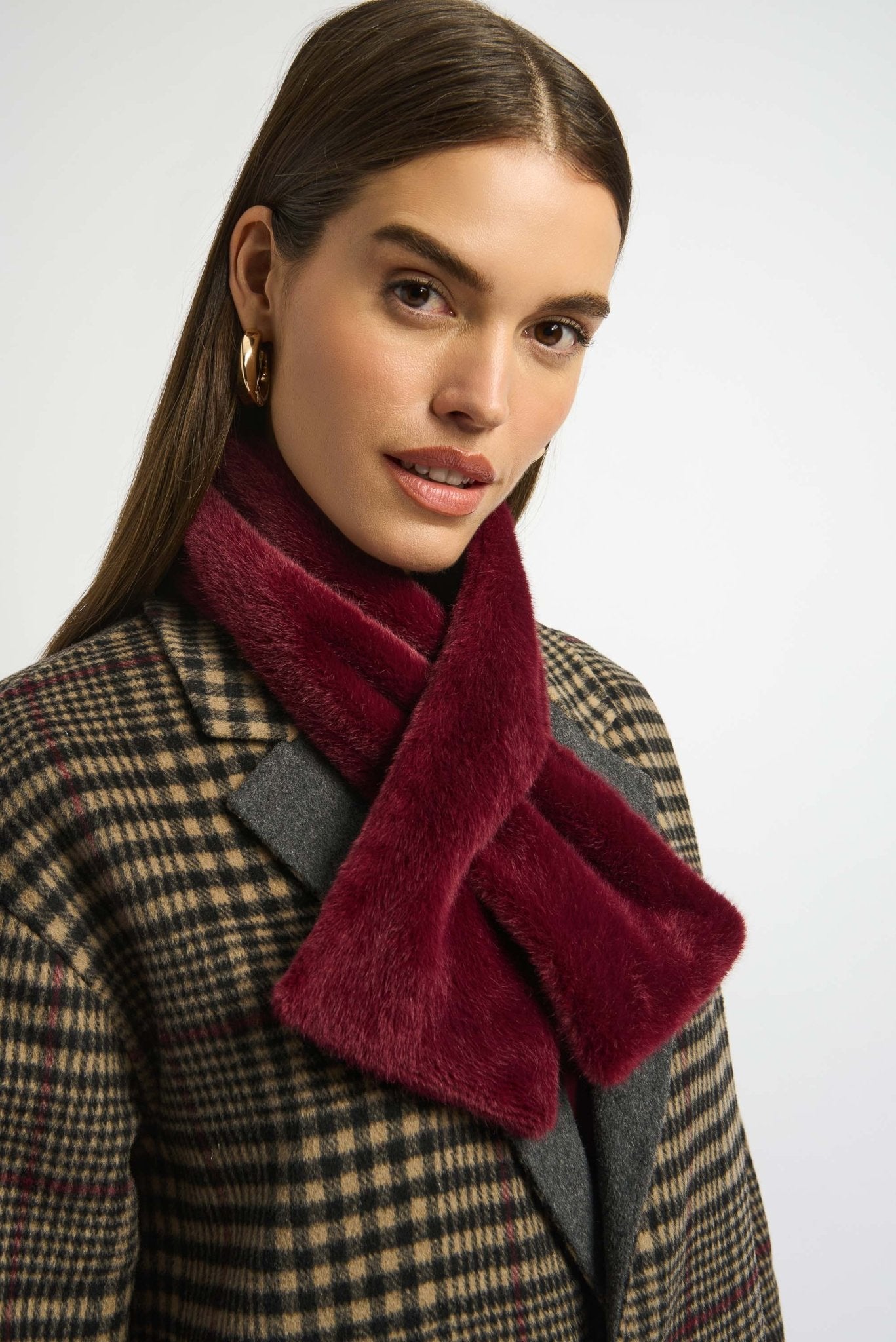 Joseph Ribkoff Faux Fur Pull–Through Scarf - Women's | Stella Rose