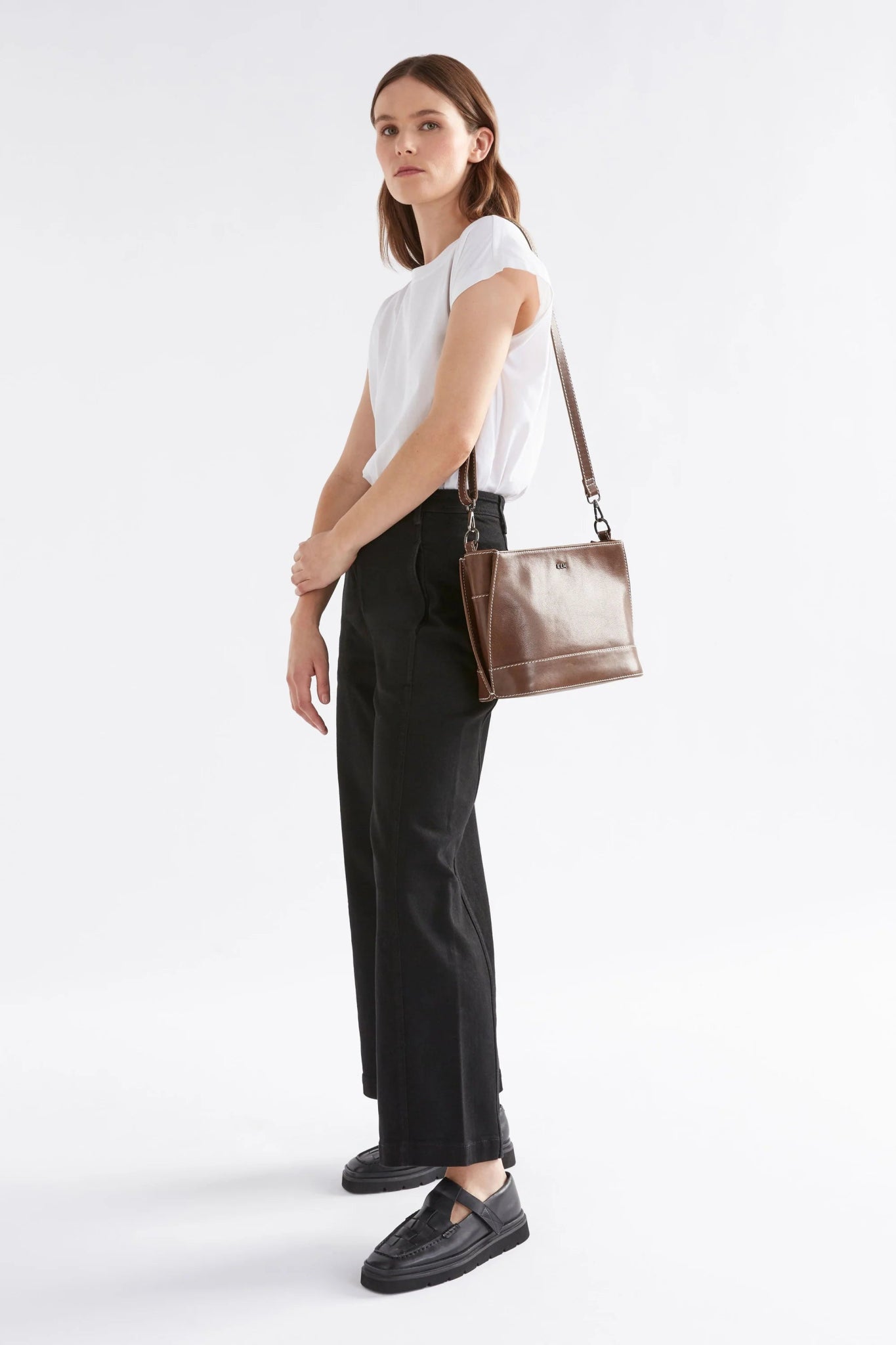 Shop Fika Leather Bag - Elk The Label