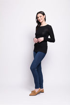 Shop Fine Merino Crew Neck Top - Foil