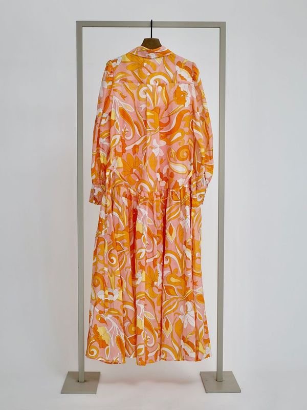 Shop Floral Linen Maxi Dress | Shrimp Multi - Herzen's Angelegenheit