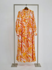 Shop Floral Linen Maxi Dress | Shrimp Multi - Herzen's Angelegenheit