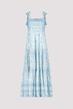 Shop Floral Maxi Sun Dress | Tropical Island Lagoon Print - Monari