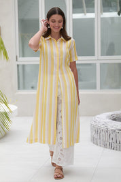 Shop FOIL Advanced Interaction Linen Dress - FOIL