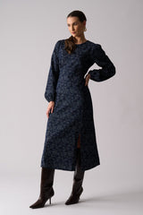 Foil Blue Lady Dress