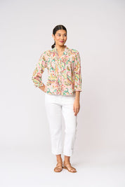 Shop Foil Crushing It 3/4 Sleeve Cotton Shirt - FOIL