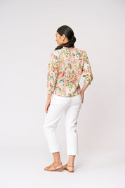 Shop Foil Crushing It 3/4 Sleeve Cotton Shirt - FOIL