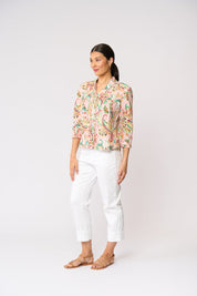 Shop Foil Crushing It 3/4 Sleeve Cotton Shirt - FOIL