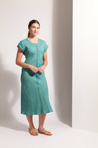 Shop Foil Cutting Edge Linen Dress - FOIL