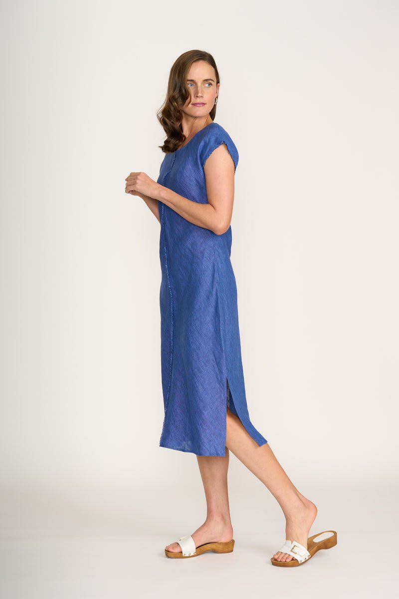 Shop Foil Cutting Edge Linen Dress - FOIL