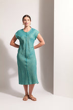 Shop Foil Cutting Edge Linen Dress - FOIL