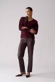Shop Foil Fluffin' Cute V Sweater - FOIL