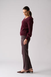 Shop Foil Fluffin' Cute V Sweater - FOIL
