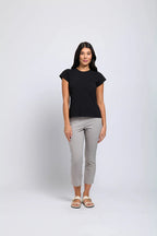 Shop FOIL Fuss Free 7/8 Taper Capri Trapeze Pant FO4901 - FOIL