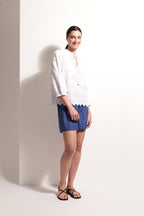 Shop FOIL Pull Together Linen Shorts - FOIL