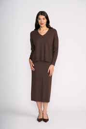 Shop Foil Set Play V Sweater - STELLA ROSE FASHIONS