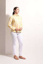 Shop FOIL Shirt Happens Linen Stripe Shirt - FOIL