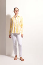 Shop FOIL Shirt Happens Linen Stripe Shirt - FOIL