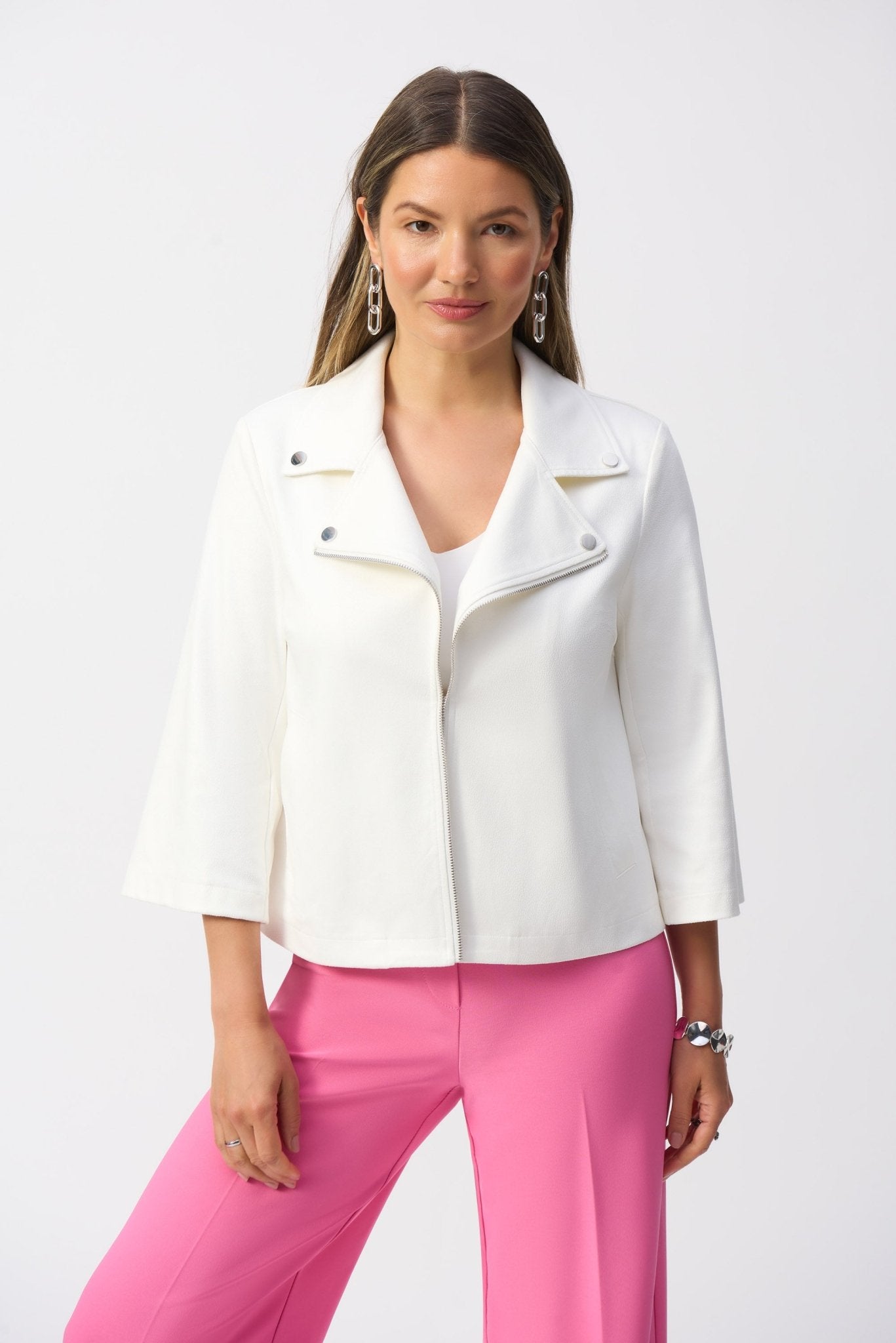 Shop Foiled Faux Suede Jacket - JOSEPH RIBKOFF