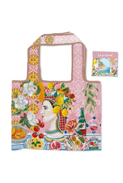 Shop Foldable Shopping Bag - Italian Summer - La La Land