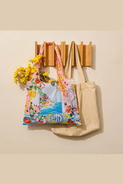 Shop Foldable Shopping Bag - Italian Summer - La La Land