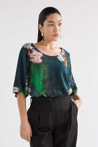 Shop Foljer Top | Reflections Print - Elk The Label