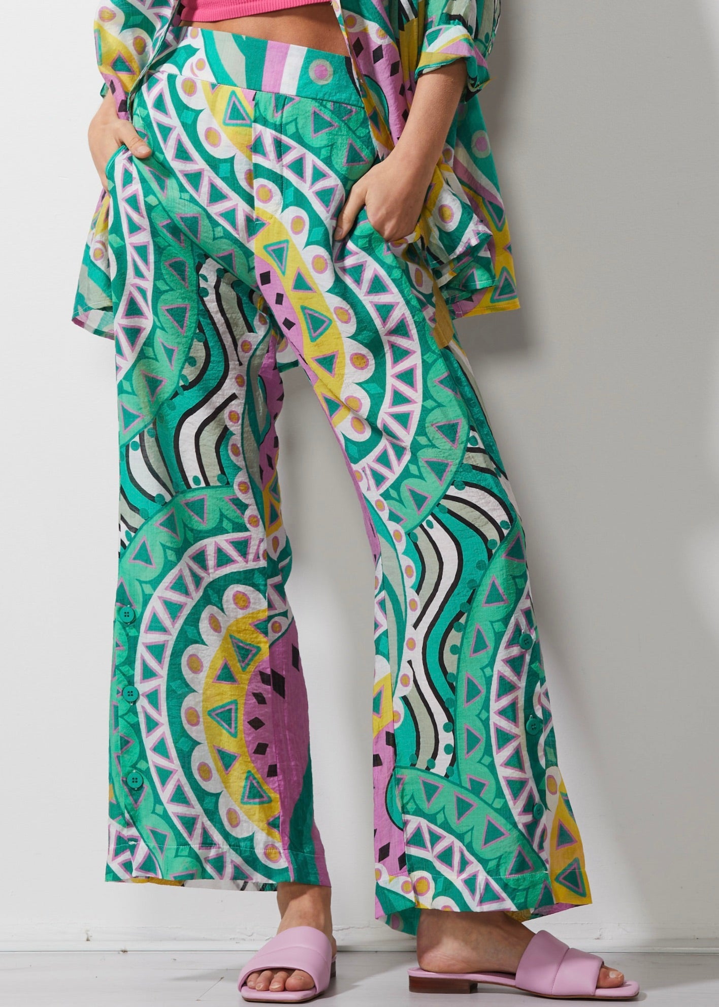 Shop Full Leg Pant | Amalfi Print - Zaket & Plover