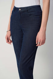 Shop Gia Classic Slim Fit Stretch Jeans Style 251966 | Dark Denim Blue - Joseph Ribkoff