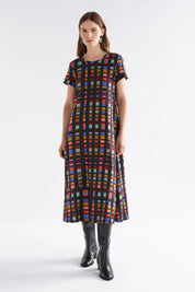 Shop Haki Organic Cotton Dress Tessela Print - Elk The Label